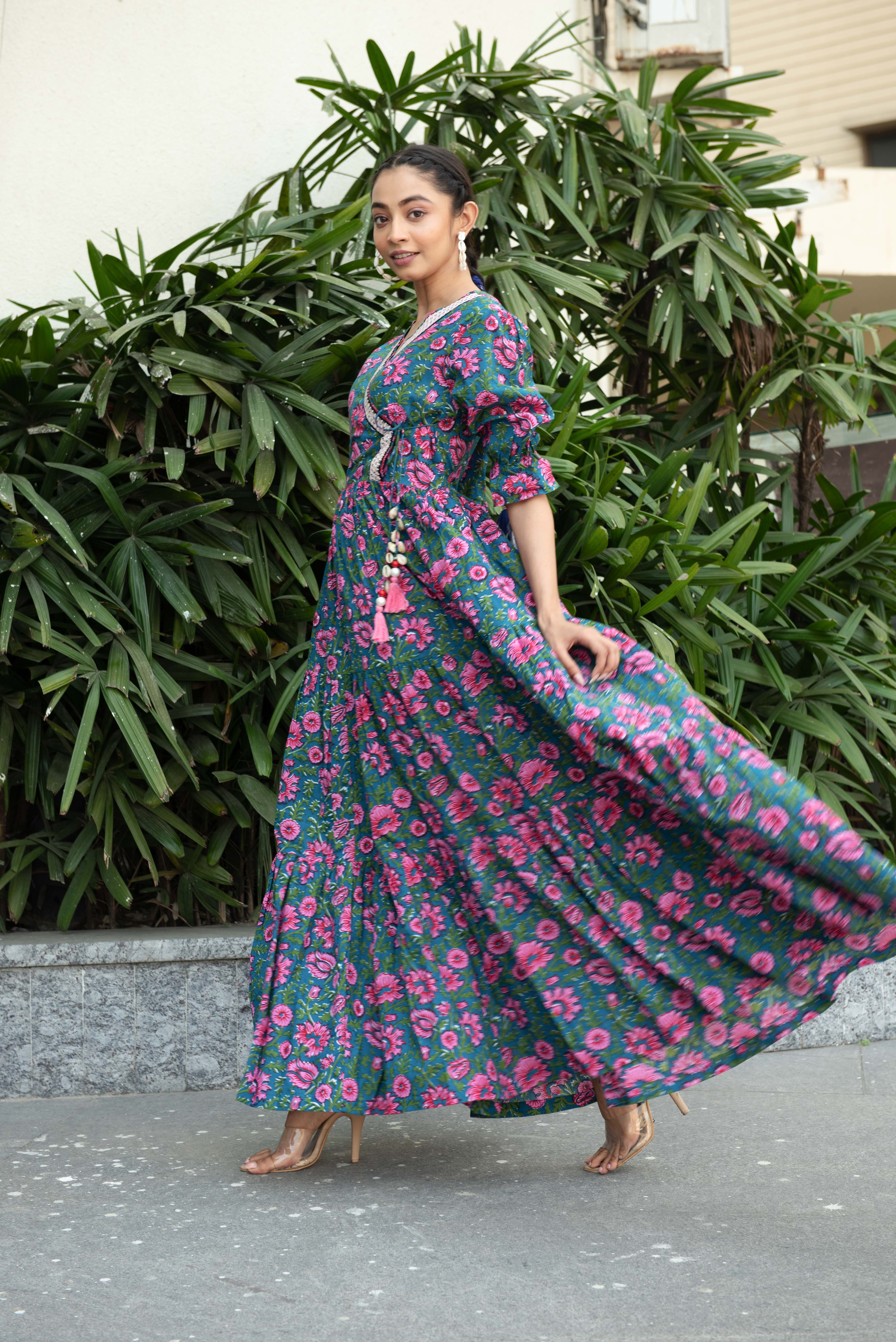 Floral traditional dresses best sale