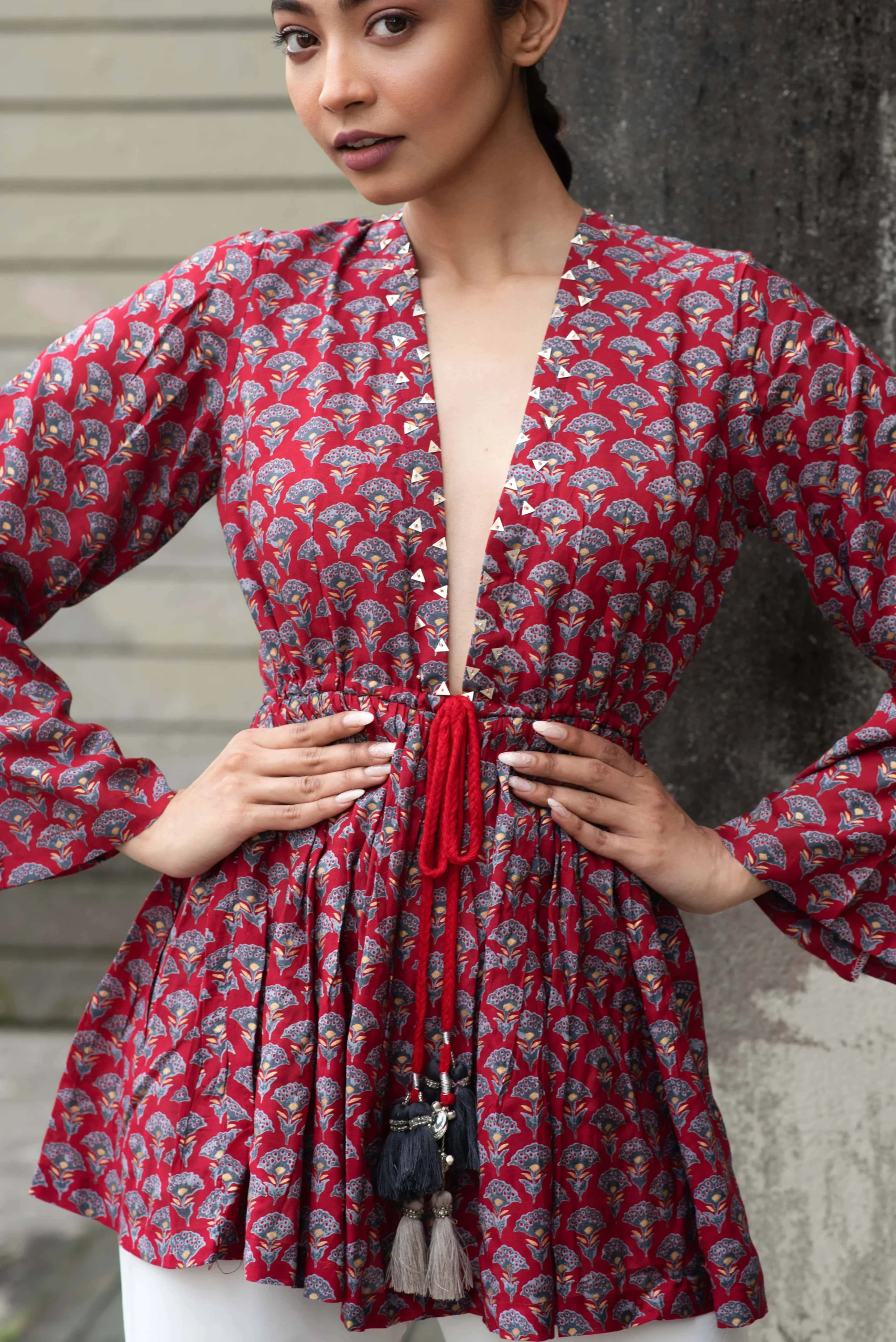 Sierra Plunge Neck Top