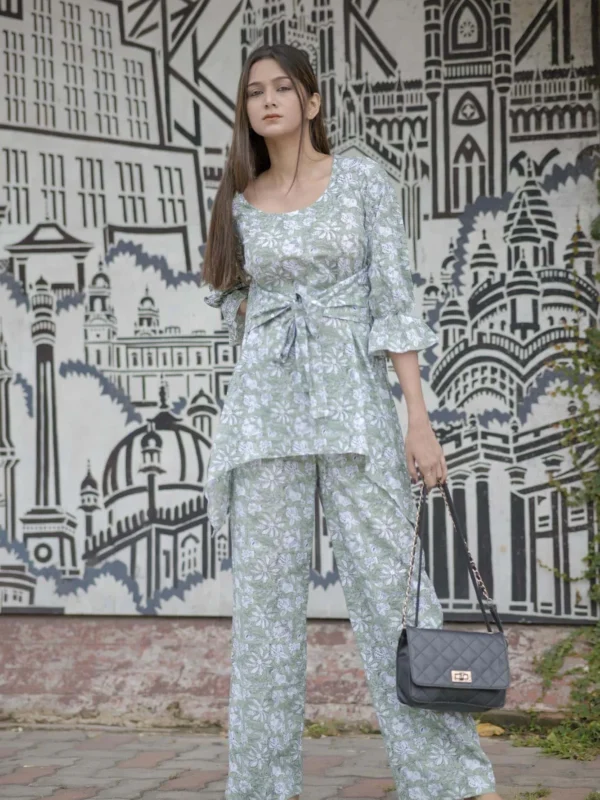 Green Floral Coord Set