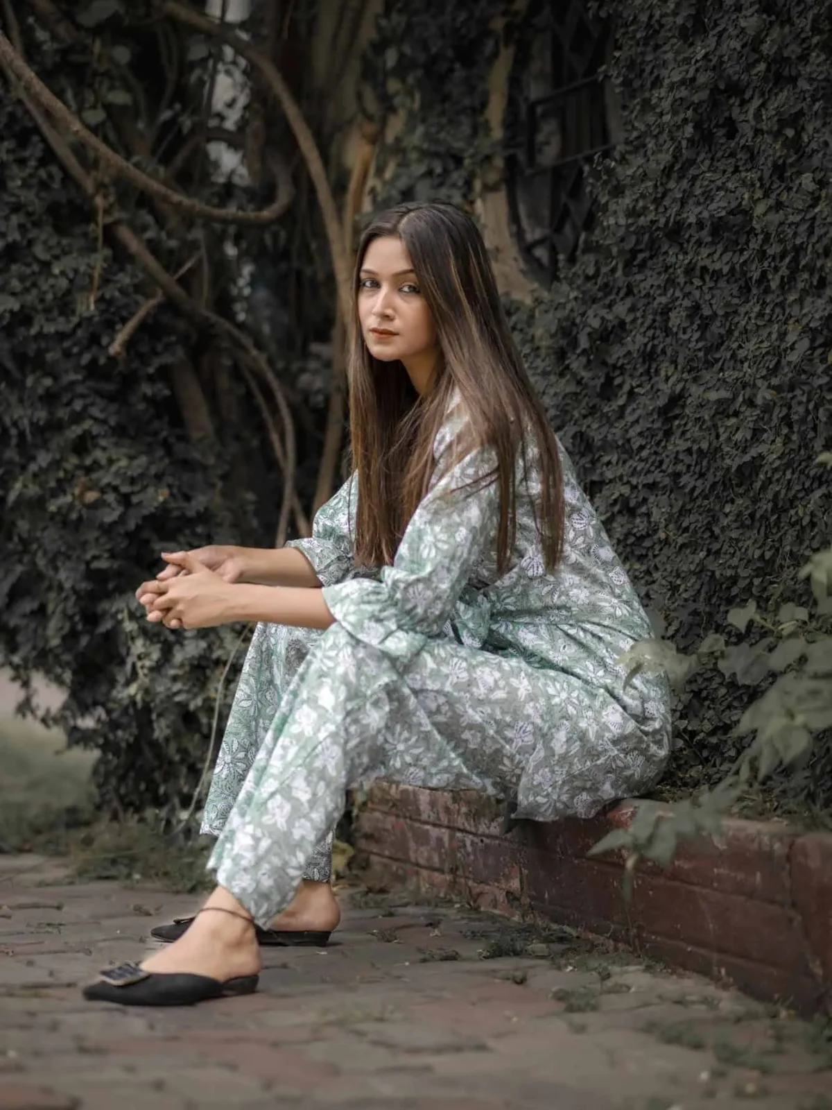 Green Floral Coord Set