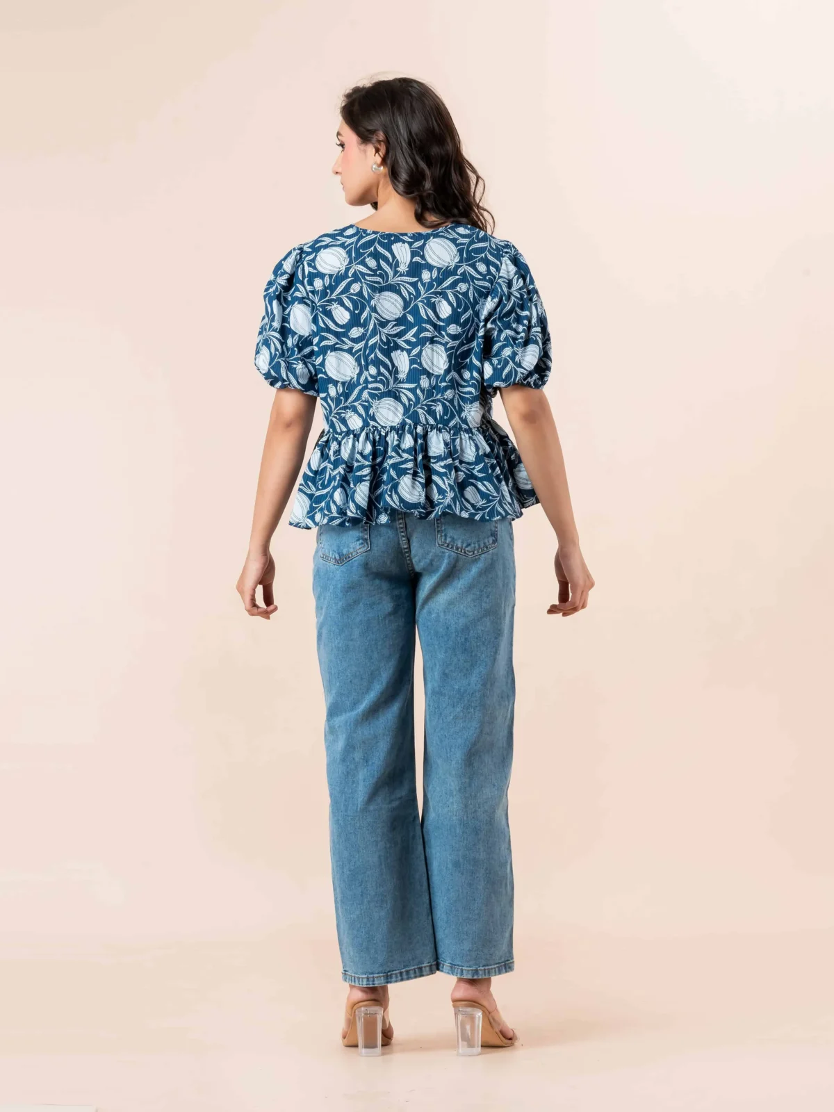 Blue Floral Top