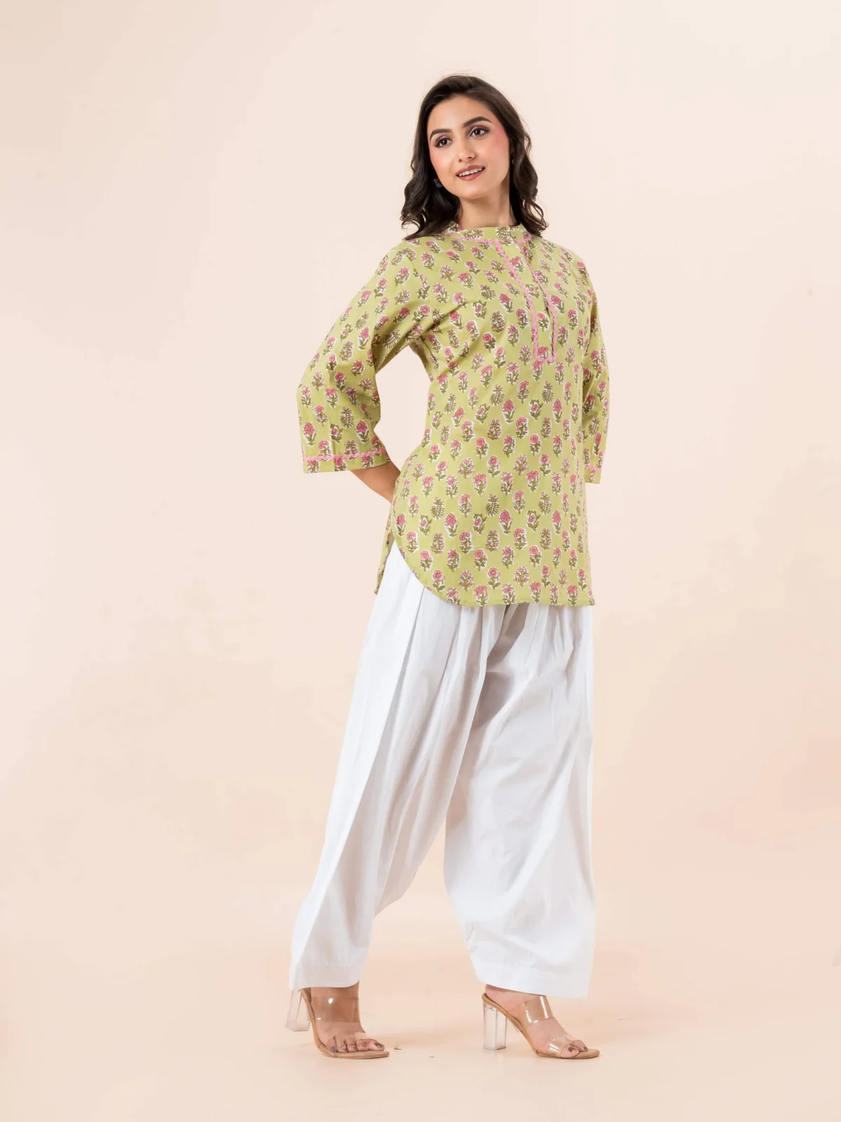 Green Short Kurti